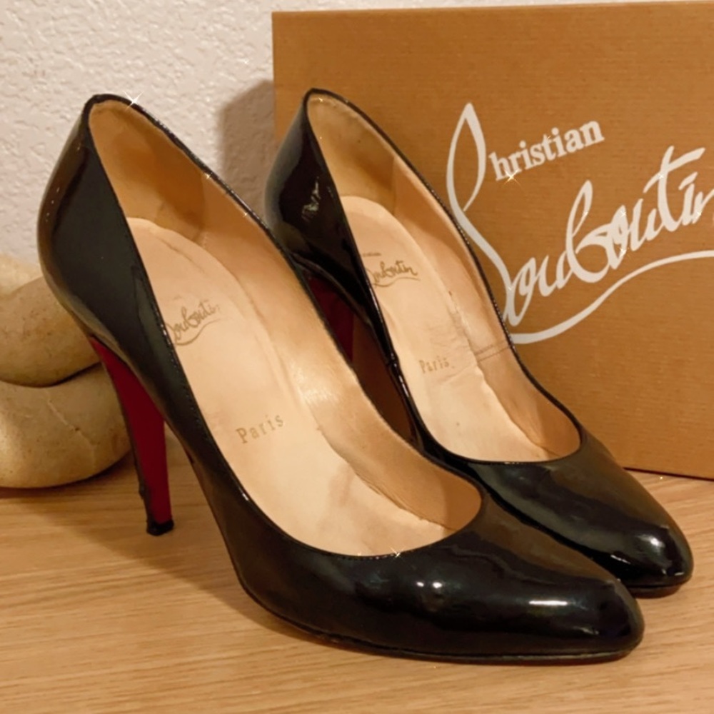 Christian louboutin patent leather heels